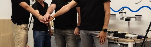 El equipo de Celestia posa en las instalaciones de La Lonja de la Innovación El equipo de Celestia posa en las instalaciones de La Lonja de la Innovación